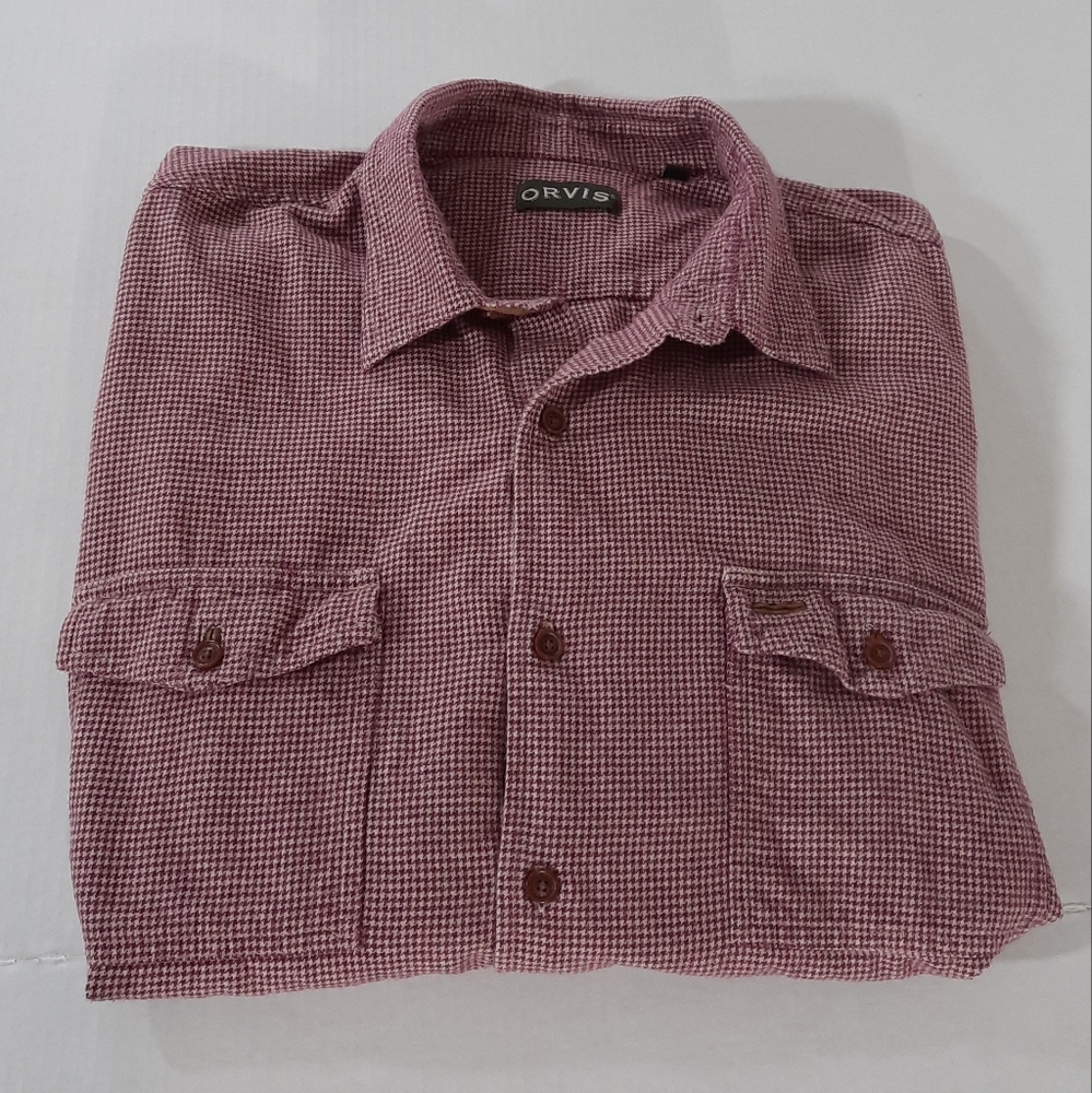 Orvis Fairbanks Houndstooth Flannel Shirt - Picture 7 of 9